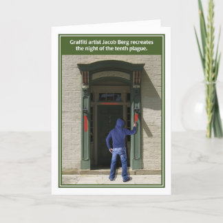 Graffiti Artist Tenth Plague Funny Passover Card Karte