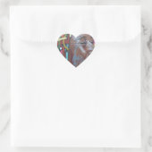 Graffiti Artwork Face Herz-Aufkleber (Tasche)
