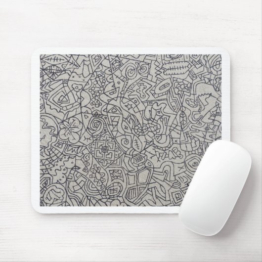 Graffiti Artwork Line Mousepad (Mit Mouse)