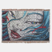 Graffiti Asian Girl Decke (Vorderseite)