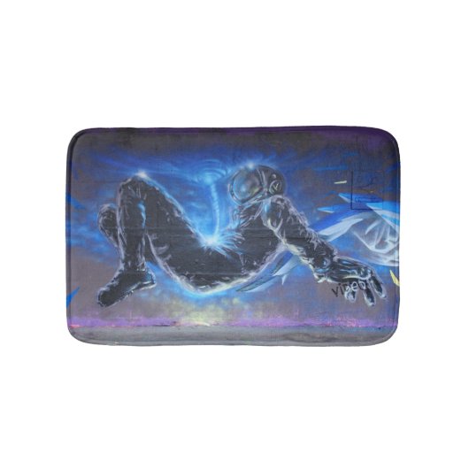 Graffiti Astronaut Badematte (Vorderseite)