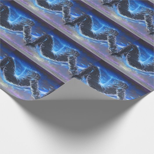 Graffiti Astronaut Geschenkpapier (Ecke)