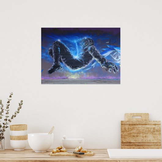 Graffiti Astronaut Poster (Küche)