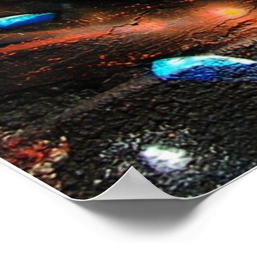 Graffiti Astronaut Poster (Ecke)