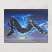 Graffiti Astronaut Postkarte (Vorderseite)