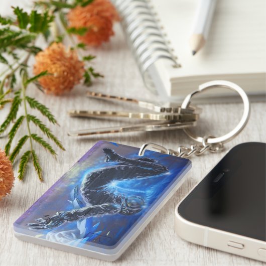 Graffiti Astronaut Schlüsselanhänger (Vorderseite rechts)