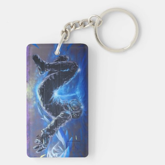 Graffiti Astronaut Schlüsselanhänger (Rückseite)