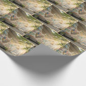 Graffiti auf Backsteinmauer Humanity-Mural Geschenkpapier (Ecke)