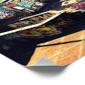 Graffiti auf dem Dach in Chinatown Poster (Ecke)