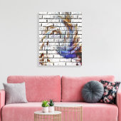 GRAFFITI AUF EINER BRICK WALL LEINWANDDRUCK (Insitu (Wohnzimmer))