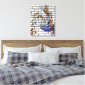 GRAFFITI AUF EINER BRICK WALL LEINWANDDRUCK (Insitu (Schlafzimmer))