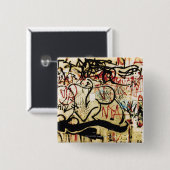 Graffiti auf einer Wand Button (Vorne & Hinten)