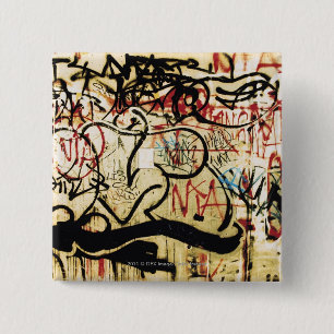 Graffiti auf einer Wand Button
