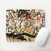 Graffiti auf einer Wand Mousepad (Mit Mouse)