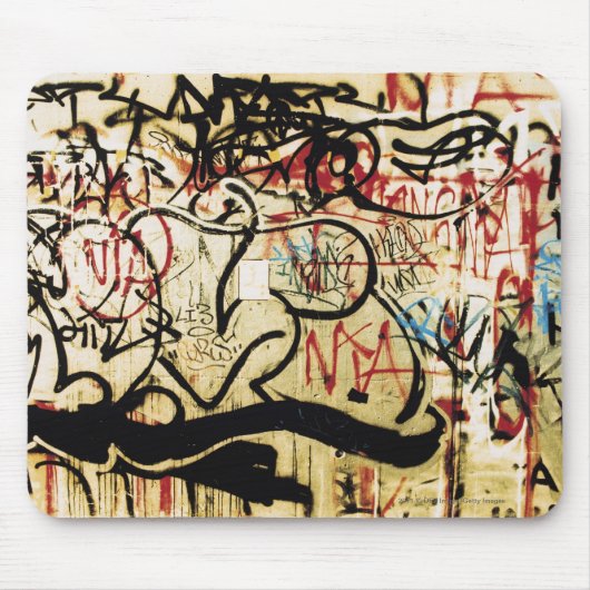 Graffiti auf einer Wand Mousepad (Vorne)