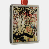 Graffiti auf einer Wand Ornament Aus Metall (Rechts)