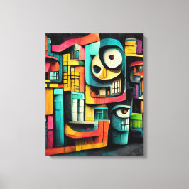 Graffiti auf schwarzem Hintergrund 3D-Malerei Leinwanddruck