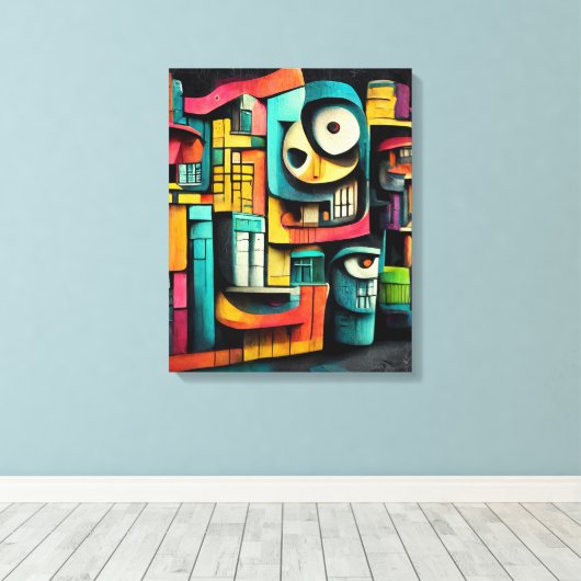 Graffiti auf schwarzem Hintergrund 3D-Malerei Leinwanddruck (Insitu (Holzboden))