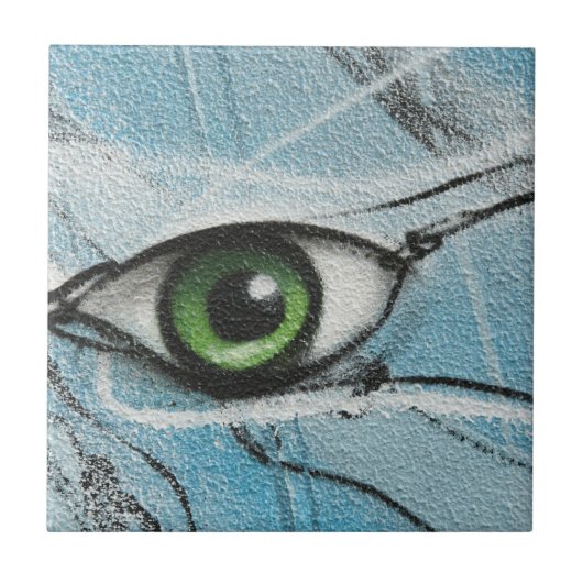 Graffiti-Auge Fliese (Vorderseite)