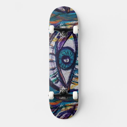 Graffiti-Auge Skateboard (Vorderseite)