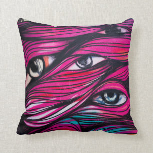 Graffiti-Augen-städtische Straßen-Kunst Kissen