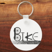 Graffiti aus Fahrradteilen mit Reißspuren Schlüsselanhänger (Vorderseite)