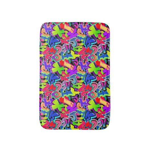 Graffiti Badematte (Vorderseite Vertikal)