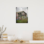 Graffiti Barn Poster (Küche)