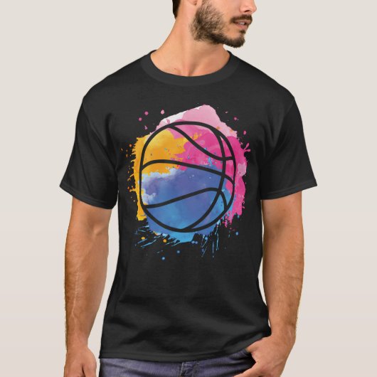 Graffiti Basketball Art Basketball Player Love Bas T-Shirt (Vorderseite)