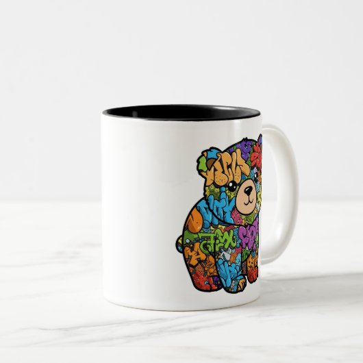 Graffiti Bear Tasse - Links Version (VorderseiteRechts)