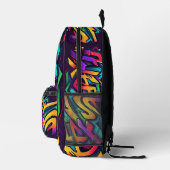 Graffiti Bedruckter Rucksack (Rechts)