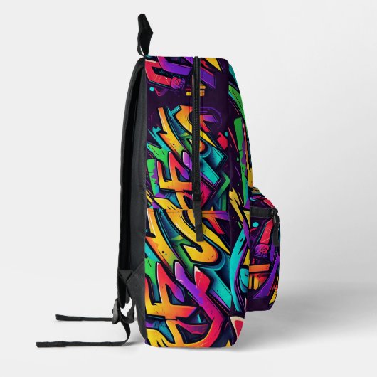 Graffiti Bedruckter Rucksack (Links)