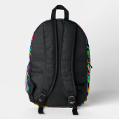 Graffiti Bedruckter Rucksack (Rückseite)