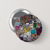 Graffiti, Berlin, Deutschland Button (Vorne & Hinten)
