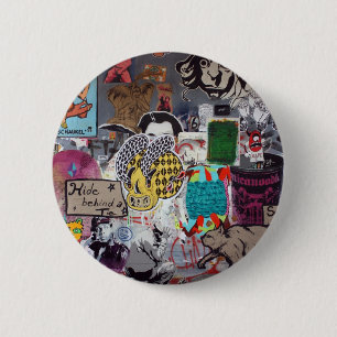 Graffiti, Berlin, Deutschland Button