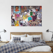 Graffiti, Berlin, Deutschland Leinwanddruck (Insitu (Schlafzimmer))