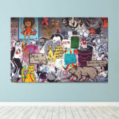 Graffiti, Berlin, Deutschland Leinwanddruck (Insitu (Holzboden))