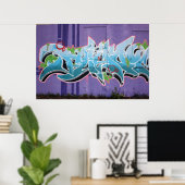 Graffiti, Berlin, Deutschland Poster (Heimbüro)
