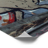 Graffiti, Berlin, Deutschland Poster (Ecke)