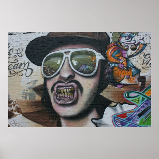 Graffiti, Berlin, Deutschland Poster (Vorne)