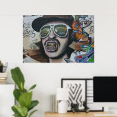 Graffiti, Berlin, Deutschland Poster (Heimbüro)