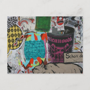 Graffiti, Berlin, Deutschland Postkarte