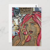 Graffiti, Berlin, Deutschland Postkarte (Vorne/Hinten)