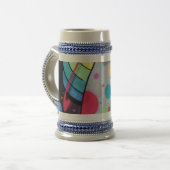 Graffiti Bierglas (Vorderseite Links)