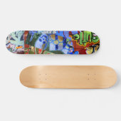 Graffiti bilden Skateboard-Plattform aus Skateboard (Horizontal)