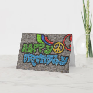 Graffiti Birthday Karte