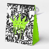 Graffiti Black Green Vielen Dank zum Geburtstag Geschenkschachtel (Rückseite)