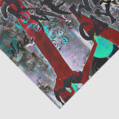 Graffiti Black Red Urban Street Wall Art Seidenpapier (Ausschnitt)