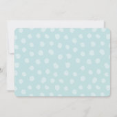 Graffiti Blue Baby Dusche Einladung (Rückseite)