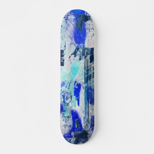 Graffiti Blue Skateboard (Vorne)
